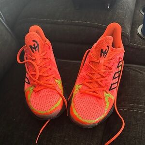 Adidas Neon Orange and Green Sneakers
